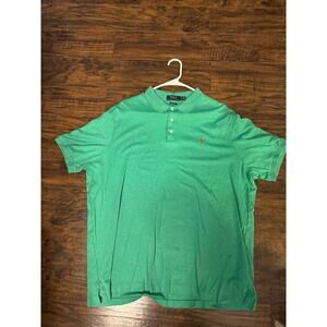POLO by RALPH LAUREN Classic Fit Polo Shirt Mens Green Pony Logo Golf Sz:XL